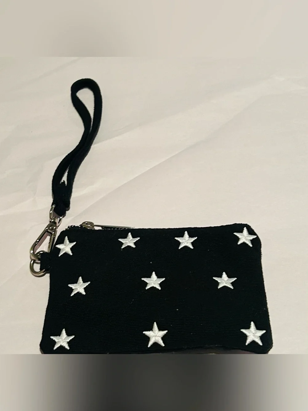 New Madden Girl Wristlet or Clutch Blue with White Stars made in Cambodia